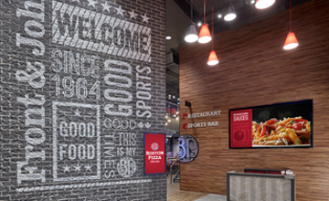 Boston Pizza 沉浸式体验餐厅吧设计